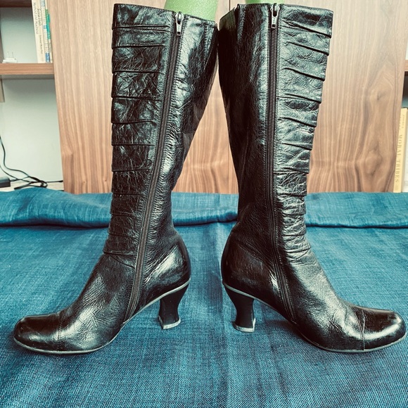 Miz Mooz Black Tall Boots. - Picture 3 of 11